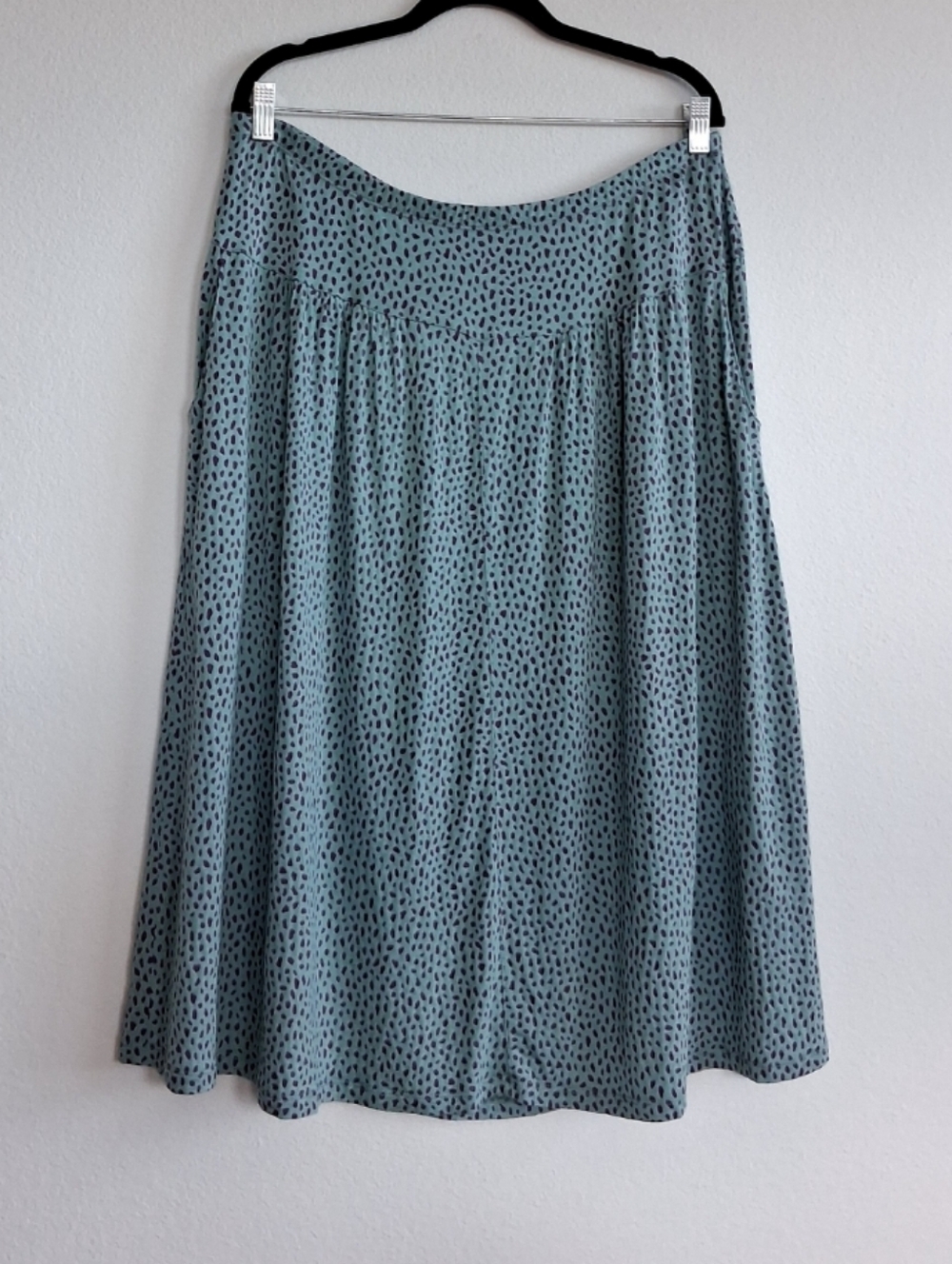 Gudrun Sjoden Drapey Modal Dots Pull On Skirt XL